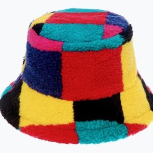 1/$25 Multi Color Faux Fur Bucket Hats